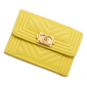 CHANEL Wallet Boy Chevron Caviar Skin